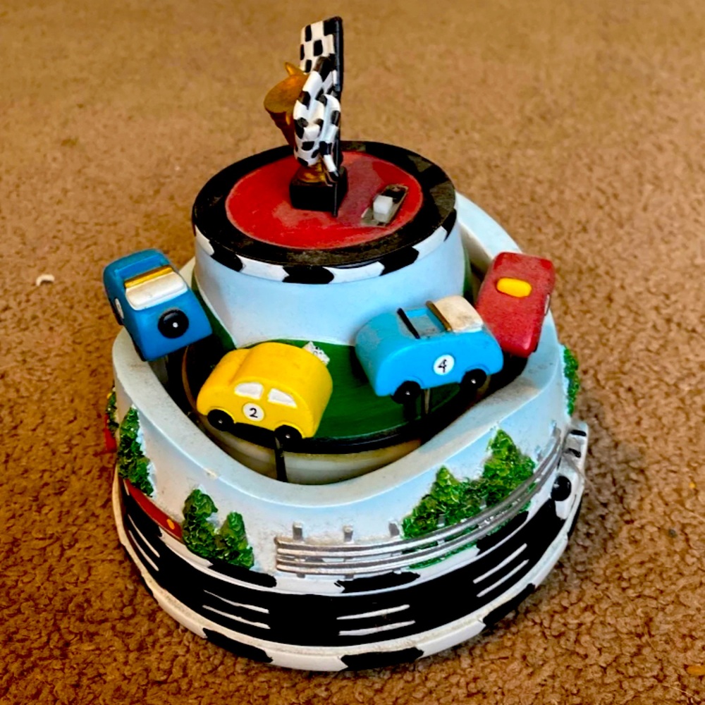 San Francisco Music box company Race car music box